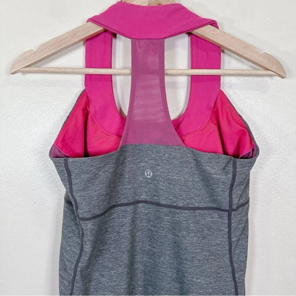 Lululemon Womens Size 8 Grey Scoop Neck Tank Top - Picture 6 of 10